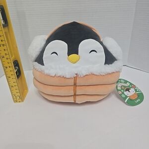 Squishmallows Luna Penguin Plush with Tan and White